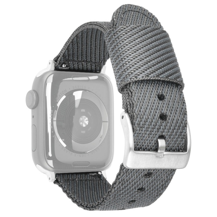 Nylon Braid Silver Buckle Replacement Strap Watchband For Apple Watch Series 6 & SE & 5 & 4 44mm / 3 & 2 & 1 42mm(Grey)
Nylon Braid Silver Buckle Replacement Strap Watchband For Apple Watch Series 6 & SE & 5 & 4 44mm / 3 & 2 & 1 42mm(Grey)