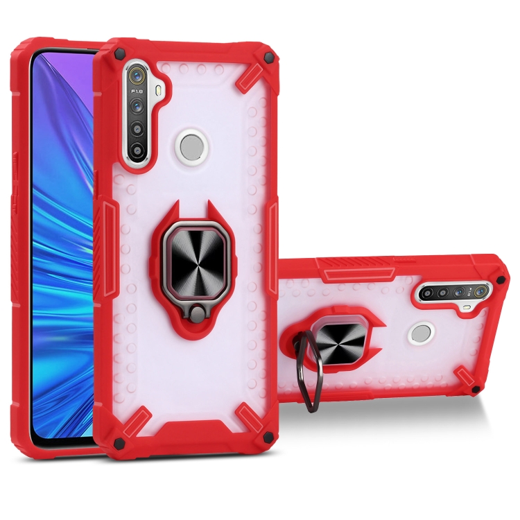 Matte TPU + PC Magnetic Shockproof Case with Ring Holder For OPPO Realme 5(Red)
Matte TPU + PC Magnetic Shockproof Case with Ring Holder For OPPO Realme 5(Red)