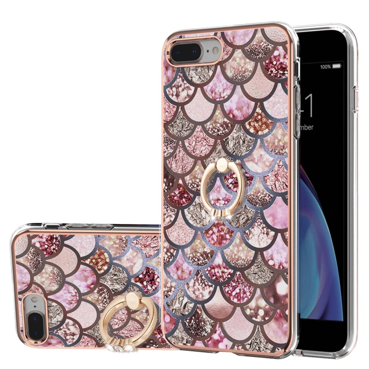 Electroplating Pattern IMD TPU Shockproof Case with Rhinestone Ring Holder For iPhone 8 Plus / 7 Plus(Pink Scales)
Electroplating Pattern IMD TPU Shockproof Case with Rhinestone Ring Holder For iPhone 8 Plus / 7 Plus(Pink Scales)