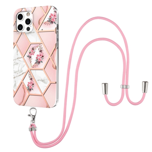 Electroplating Splicing Marble Flower Pattern TPU Shockproof Case with Lanyard For iPhone 12 / 12 Pro(Pink Flower)
Electroplating Splicing Marble Flower Pattern TPU Shockproof Case with Lanyard For iPhone 12 / 12 Pro(Pink Flower)