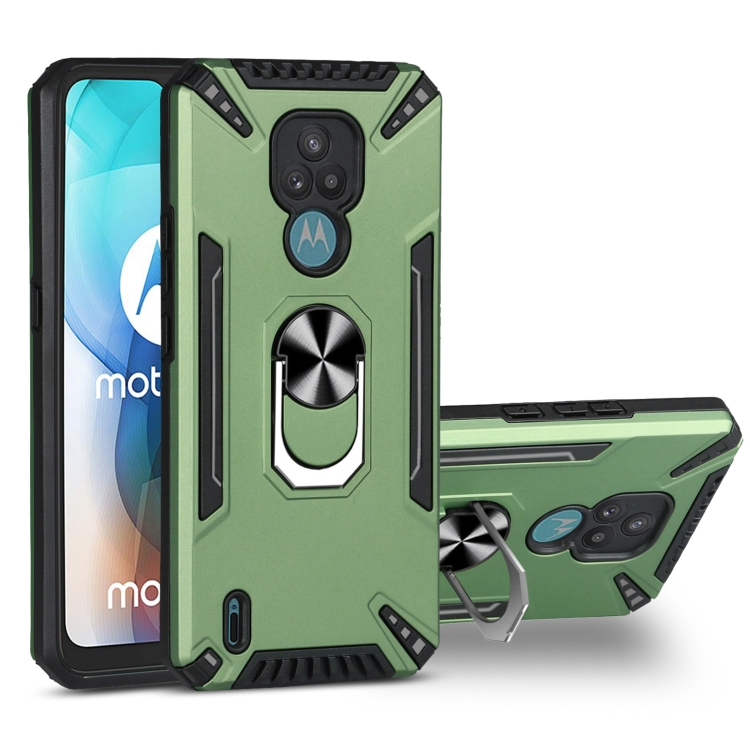 For Motorola Moto E7 PC + TPU Protective Case with 360 Degrees Rotatable Ring Holder(Dark Green)
For Motorola Moto E7 PC + TPU Protective Case with 360 Degrees Rotatable Ring Holder(Dark Green)