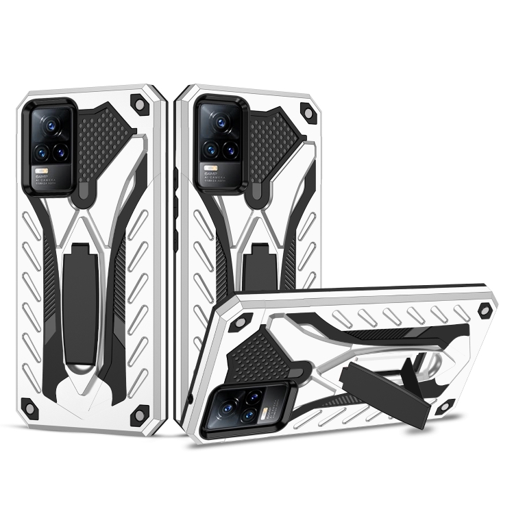 For vivo V21e 5G / 4G Shockproof TPU + PC Protective Case with Holder(Silver)
For vivo V21e 5G / 4G Shockproof TPU + PC Protective Case with Holder(Silver)