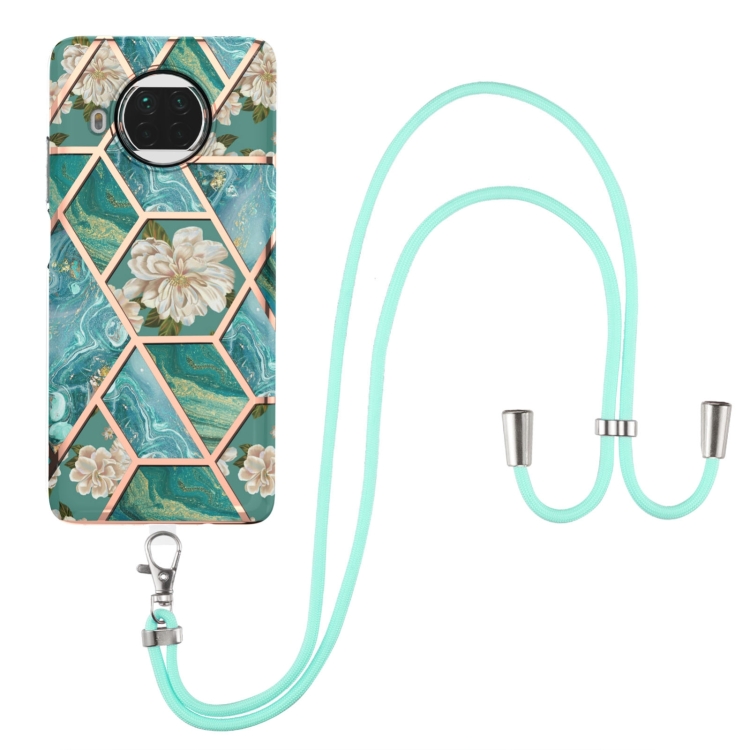 For Xiaomi Mi 10T Lite 5G Electroplating Splicing Marble Flower Pattern TPU Shockproof Case with Lanyard(Blue Flower)
For Xiaomi Mi 10T Lite 5G Electroplating Splicing Marble Flower Pattern TPU Shockproof Case with Lanyard(Blue Flower)
