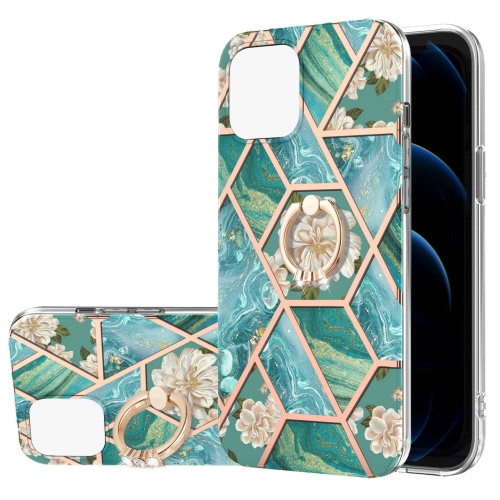 Electroplating Splicing Marble Flower Pattern TPU Shockproof Case with Rhinestone Ring Holder For iPhone 13 mini(Blue Flower)
Electroplating Splicing Marble Flower Pattern TPU Shockproof Case with Rhinestone Ring Holder For iPhone 13 mini(Blue Flower)