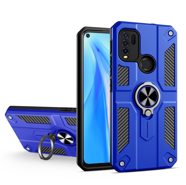 Carbon Fiber Pattern PC + TPU Protective Case with Ring Holder For vivo Y50 / Y30(Dark Blue)
Carbon Fiber Pattern PC + TPU Protective Case with Ring Holder For vivo Y50 / Y30(Dark Blue)
