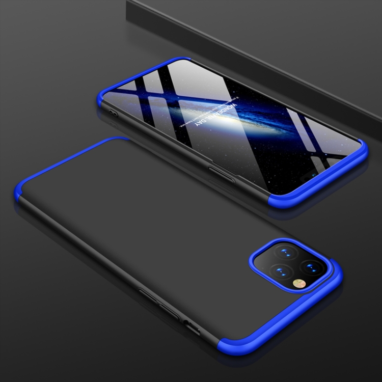 For iPhone 11 GKK Three Stage Splicing Full Coverage PC Protective Case(Black Blue)
For iPhone 11 GKK Three Stage Splicing Full Coverage PC Protective Case(Black Blue)
