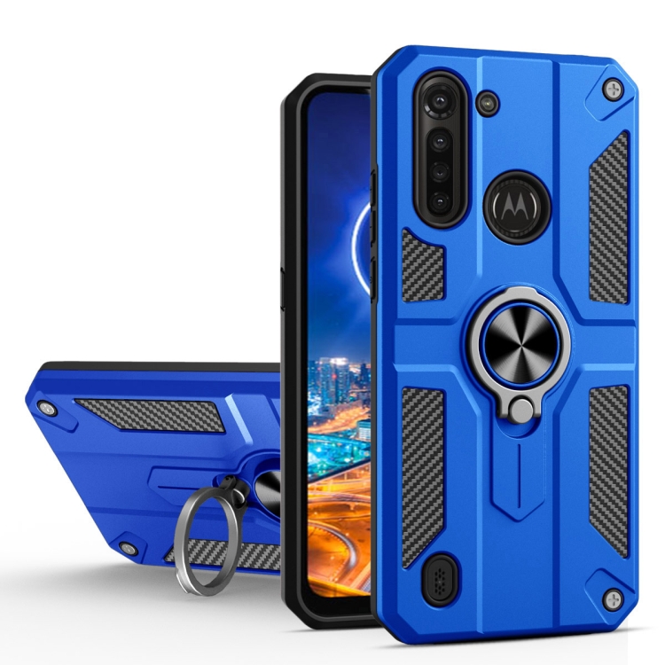 For Motorola Moto G8 Power Lite Carbon Fiber Pattern PC + TPU Protective Case with Ring Holder(Dark Blue)
For Motorola Moto G8 Power Lite Carbon Fiber Pattern PC + TPU Protective Case with Ring Holder(Dark Blue)