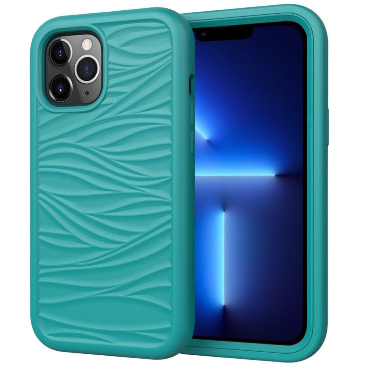 Wave Pattern 3 in 1 Silicone + PC Shockproof Protective Case For iPhone 13 Pro Max(Dark Sea Green)
Wave Pattern 3 in 1 Silicone + PC Shockproof Protective Case For iPhone 13 Pro Max(Dark Sea Green)