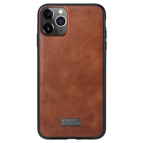 For iPhone 11 Pro Max SULADA Shockproof TPU + Handmade Leather Protective Case(Brown)
For iPhone 11 Pro Max SULADA Shockproof TPU + Handmade Leather Protective Case(Brown)
