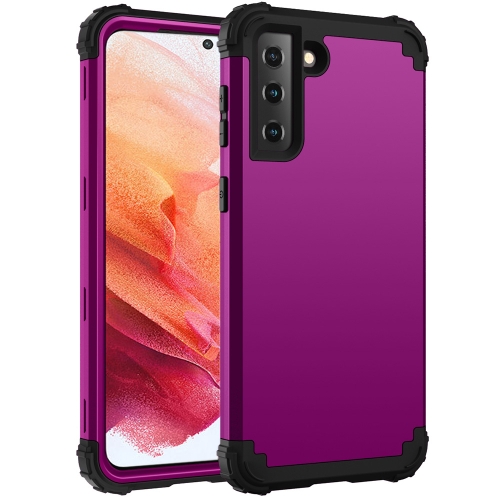For Samsung Galaxy S21 5G 3 in 1 Shockproof PC + Silicone Protective Case(Dark Purple + Black)
For Samsung Galaxy S21 5G 3 in 1 Shockproof PC + Silicone Protective Case(Dark Purple + Black)