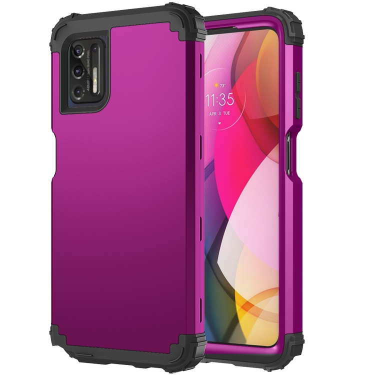 For Motorola Moto G Stylus 5G 3 in 1 Shockproof PC + Silicone Protective Case(Dark Purple + Black)
For Motorola Moto G Stylus 5G 3 in 1 Shockproof PC + Silicone Protective Case(Dark Purple + Black)