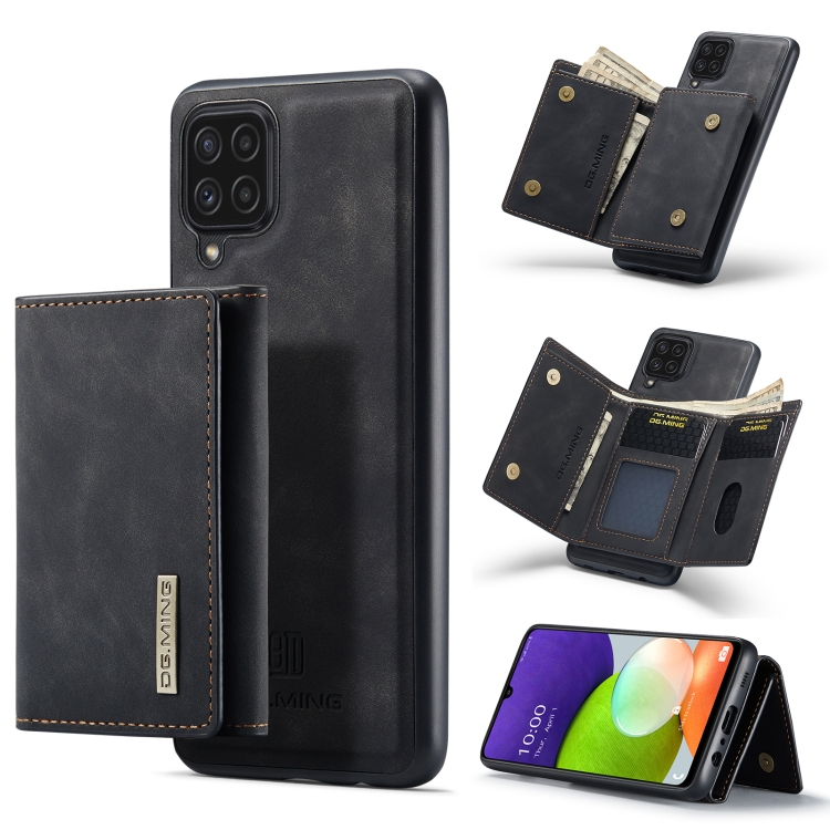 DG.MING M1 Series 3-Fold Multi Card Wallet + Magnetic Back Cover Shockproof Case with Holder Function For Samsung Galaxy A22 4G(Black)
DG.MING M1 Series 3-Fold Multi Card Wallet + Magnetic Back Cover Shockproof Case with Holder Function For Samsung Galaxy A22 4G(Black)