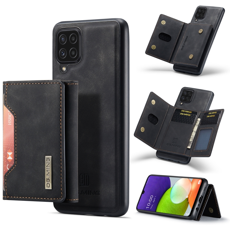 DG.MING M2 Series 3-Fold Multi Card Bag + Magnetic Back Cover Shockproof Case with Wallet & Holder Function For Samsung Galaxy A22 4G(Black)
DG.MING M2 Series 3-Fold Multi Card Bag + Magnetic Back Cover Shockproof Case with Wallet & Holder Function For Samsung Galaxy A22 4G(Black)