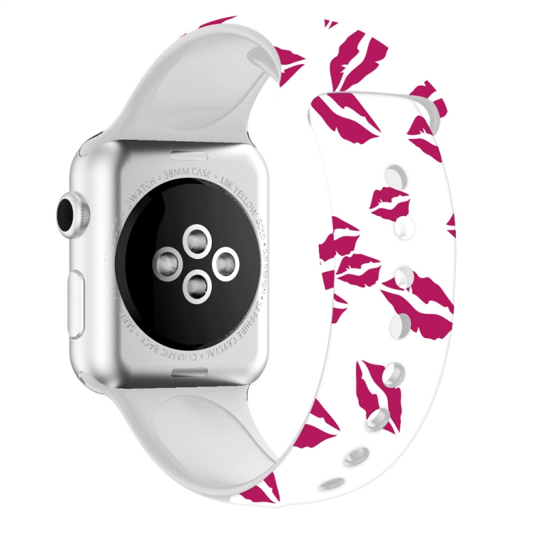 For Apple Watch Series 6 & SE & 5 & 4 44mm / 3 & 2 & 1 42mm 3D Printing Double Nail Buckle Silicone Strap Watchband(Big Red Lips)
For Apple Watch Series 6 & SE & 5 & 4 44mm / 3 & 2 & 1 42mm 3D Printing Double Nail Buckle Silicone Strap Watchband(Big Red Lips)