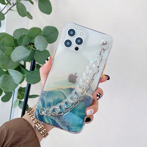 Flowing Golden Marble Pattern + Bracelet TPU Phone Protective Case For iPhone 12 / 12 Pro(Green)
Flowing Golden Marble Pattern + Bracelet TPU Phone Protective Case For iPhone 12 / 12 Pro(Green)