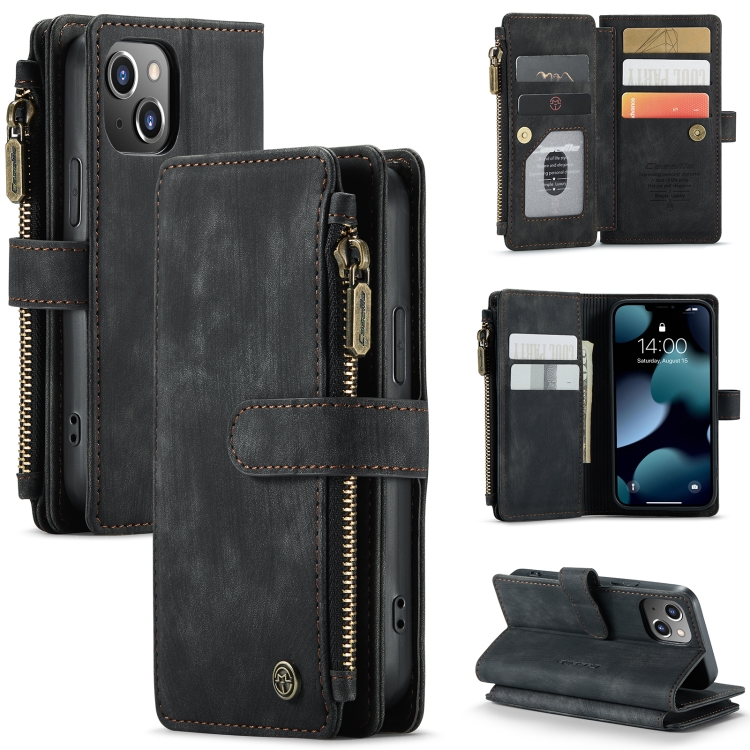 CaseMe-C30 PU + TPU Multifunctional Horizontal Flip Leather Case with Holder & Card Slot & Wallet & Zipper Pocket For iPhone 13 mini(Black)
CaseMe-C30 PU + TPU Multifunctional Horizontal Flip Leather Case with Holder & Card Slot & Wallet & Zipper Pocket For iPhone 13 mini(Black)