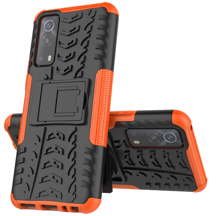 For Vivo iQOO Z3 Tire Texture Shockproof TPU+PC Protective Case with Holder(Orange)
For Vivo iQOO Z3 Tire Texture Shockproof TPU+PC Protective Case with Holder(Orange)