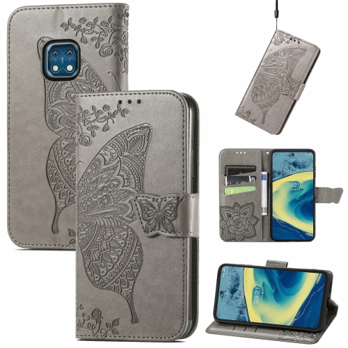 Butterfly Love Flowers Embossed Horizontal Flip Leather Case with Holder & Card Slots & Wallet & Lanyard For Nokia XR20(Gray)
Butterfly Love Flowers Embossed Horizontal Flip Leather Case with Holder & Card Slots & Wallet & Lanyard For Nokia XR20(Gray)