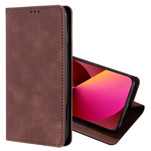Skin Feel Magnetic Horizontal Flip Leather Case with Holder & Card Slots For iPhone 13(Dark Brown)
Skin Feel Magnetic Horizontal Flip Leather Case with Holder & Card Slots For iPhone 13(Dark Brown)