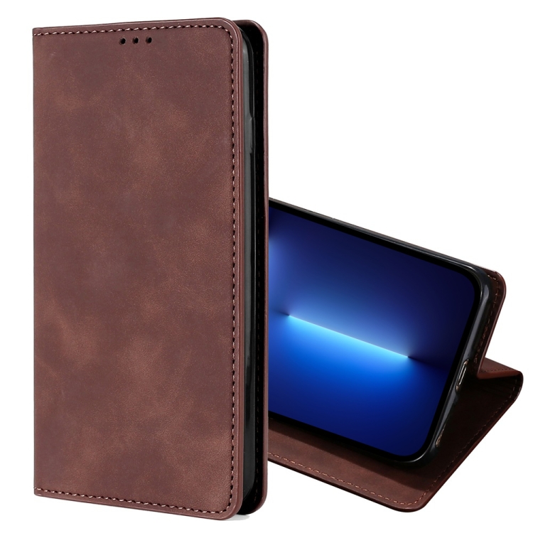 Skin Feel Magnetic Horizontal Flip Leather Case with Holder & Card Slots For iPhone 13 Pro Max(Dark Brown)
Skin Feel Magnetic Horizontal Flip Leather Case with Holder & Card Slots For iPhone 13 Pro Max(Dark Brown)