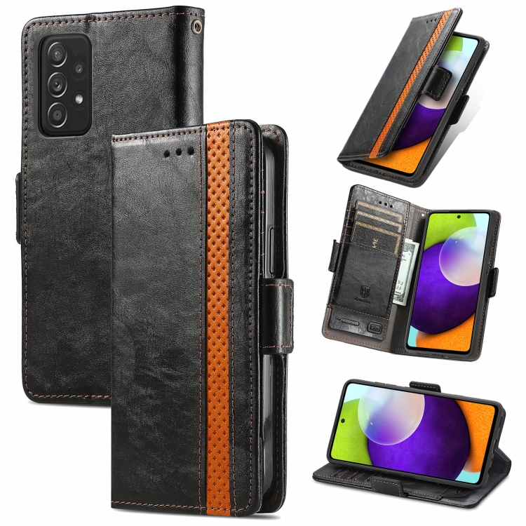 For Samsung Galaxy A72 5G CaseNeo Business Splicing Dual Magnetic Buckle Horizontal Flip PU Leather Case with Holder & Card Slots & Wallet(Black)
For Samsung Galaxy A72 5G CaseNeo Business Splicing Dual Magnetic Buckle Horizontal Flip PU Leather Case with Holder & Card Slots & Wallet(Black)