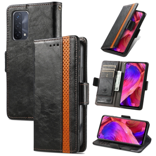 For OPPO A93 5G CaseNeo Business Splicing Dual Magnetic Buckle Horizontal Flip PU Leather Case with Holder & Card Slots & Wallet(Black)
For OPPO A93 5G CaseNeo Business Splicing Dual Magnetic Buckle Horizontal Flip PU Leather Case with Holder & Card Slots & Wallet(Black)