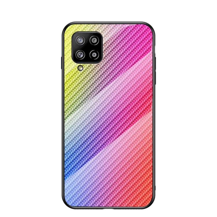 For Samsung Galaxy A42 5G Gradient Carbon Fiber Texture TPU Border Tempered Glass Case(Colorful Fiber)
For Samsung Galaxy A42 5G Gradient Carbon Fiber Texture TPU Border Tempered Glass Case(Colorful Fiber)