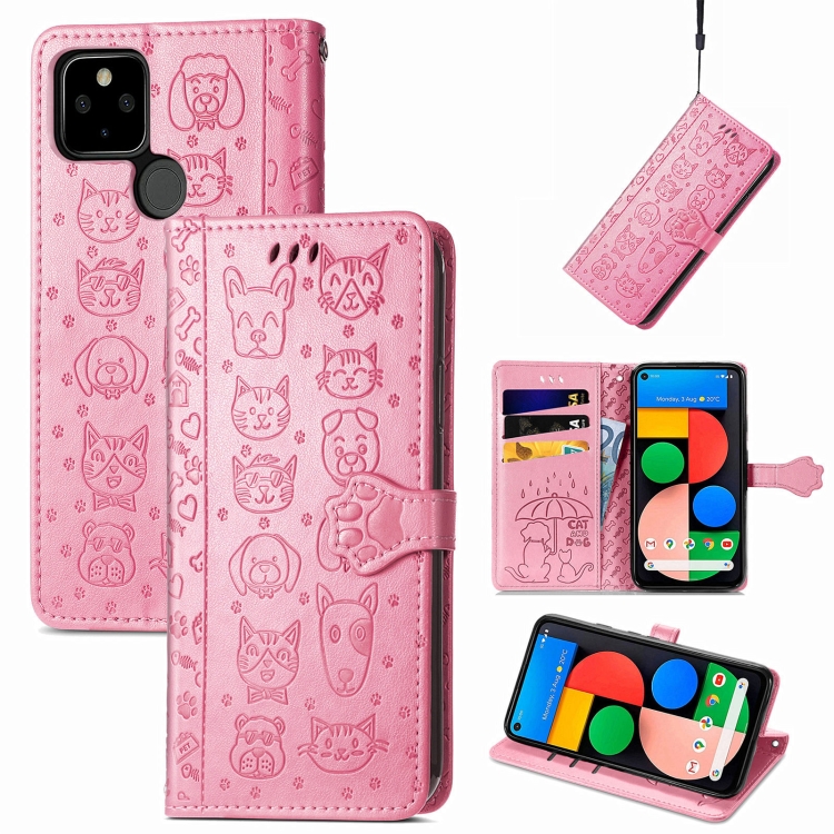 For Google Pixel 5a 5G Lovely Cat and Dog Embossing Pattern Horizontal Flip Leather Case , with Holder & Card Slots & Wallet & Cartoon Clasp & Lanyard(Pink)
For Google Pixel 5a 5G Lovely Cat and Dog Embossing Pattern Horizontal Flip Leather Case , with Holder & Card Slots & Wallet & Cartoon Clasp & Lanyard(Pink)