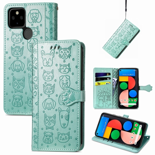 For Google Pixel 5a 5G Lovely Cat and Dog Embossing Pattern Horizontal Flip Leather Case , with Holder & Card Slots & Wallet & Cartoon Clasp & Lanyard(Green)
For Google Pixel 5a 5G Lovely Cat and Dog Embossing Pattern Horizontal Flip Leather Case , with Holder & Card Slots & Wallet & Cartoon Clasp & Lanyard(Green)