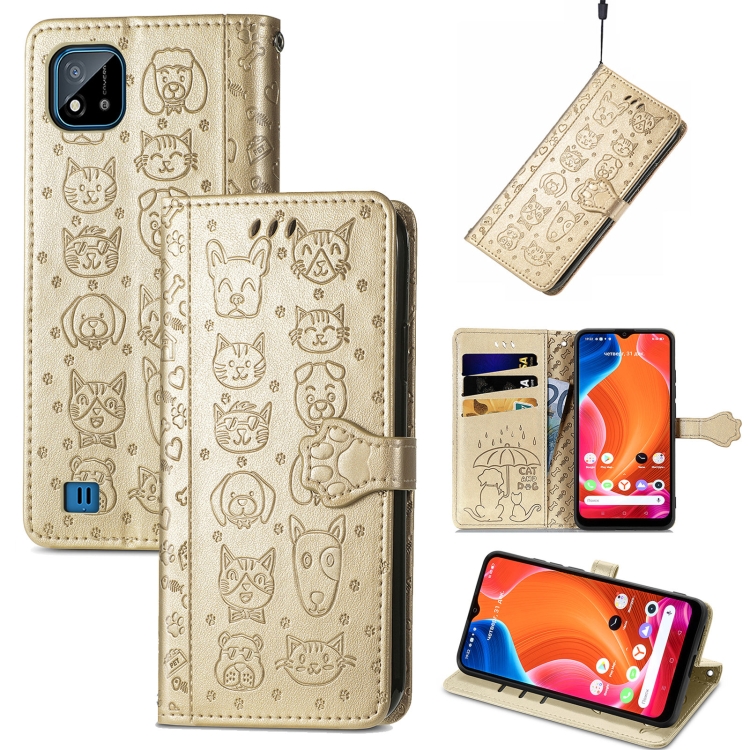 For OPPO Realme C20 Lovely Cat and Dog Embossing Pattern Horizontal Flip Leather Case , with Holder & Card Slots & Wallet & Cartoon Clasp & Lanyard(Gold)
For OPPO Realme C20 Lovely Cat and Dog Embossing Pattern Horizontal Flip Leather Case , with Holder & Card Slots & Wallet & Cartoon Clasp & Lanyard(Gold)