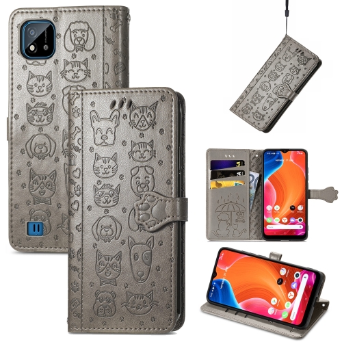 For OPPO Realme C20 Lovely Cat and Dog Embossing Pattern Horizontal Flip Leather Case , with Holder & Card Slots & Wallet & Cartoon Clasp & Lanyard(Grey)
For OPPO Realme C20 Lovely Cat and Dog Embossing Pattern Horizontal Flip Leather Case , with Holder & Card Slots & Wallet & Cartoon Clasp & Lanyard(Grey)