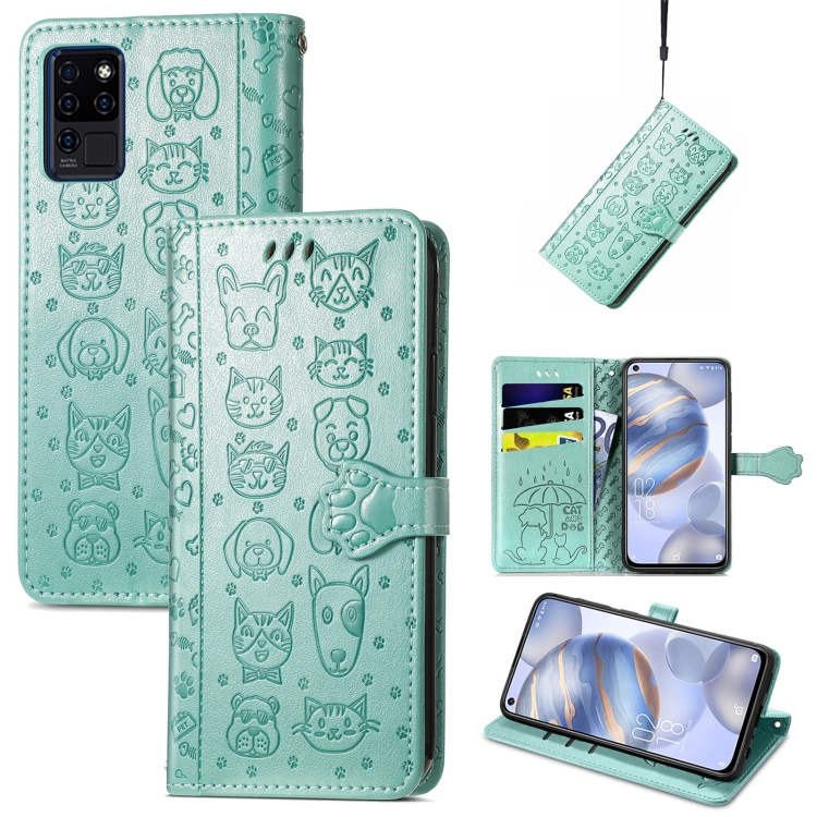 For Oukitel C21 Lovely Cat and Dog Embossing Pattern Horizontal Flip Leather Case , with Holder & Card Slots & Wallet & Cartoon Clasp & Lanyard(Green)
For Oukitel C21 Lovely Cat and Dog Embossing Pattern Horizontal Flip Leather Case , with Holder & Card Slots & Wallet & Cartoon Clasp & Lanyard(Green)