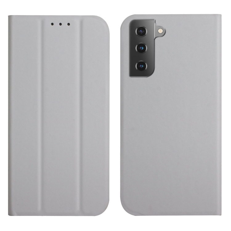 For Samsung Galaxy S21+ 5G 3-Folding Ultrathin Skin Feel Magnetic Solid Color Horizontal Flip Leather Case with Holder(Grey)
For Samsung Galaxy S21+ 5G 3-Folding Ultrathin Skin Feel Magnetic Solid Color Horizontal Flip Leather Case with Holder(Grey)