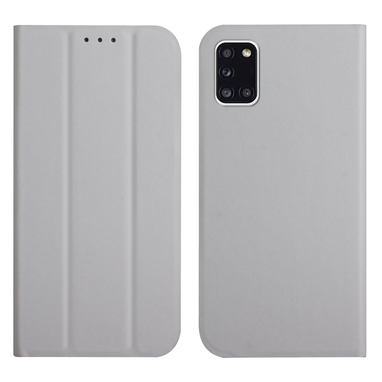 For Samsung Galaxy A31 3-Folding Ultrathin Skin Feel Magnetic Solid Color Horizontal Flip Leather Case with Holder(Grey)
For Samsung Galaxy A31 3-Folding Ultrathin Skin Feel Magnetic Solid Color Horizontal Flip Leather Case with Holder(Grey)