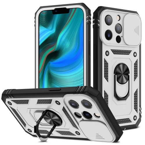 Sliding Camera Cover Design TPU + PC Protective Case with 360 Degree Rotating Holder & Card Slot For iPhone 13 Pro Max(White+Black)
Sliding Camera Cover Design TPU + PC Protective Case with 360 Degree Rotating Holder & Card Slot For iPhone 13 Pro Max(White+Black)