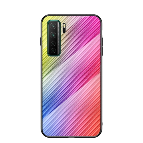 For Huawei nova 7 SE Gradient Carbon Fiber Texture TPU Border Tempered Glass Case(Colorful Fiber)
For Huawei nova 7 SE Gradient Carbon Fiber Texture TPU Border Tempered Glass Case(Colorful Fiber)