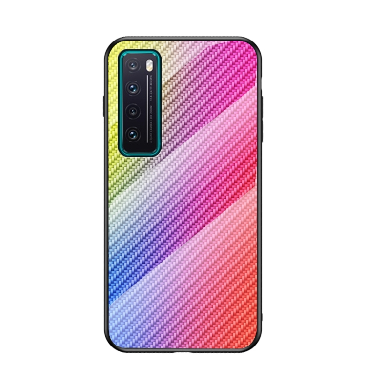 For Huawei nova 7 Gradient Carbon Fiber Texture TPU Border Tempered Glass Case(Colorful Fiber)
For Huawei nova 7 Gradient Carbon Fiber Texture TPU Border Tempered Glass Case(Colorful Fiber)