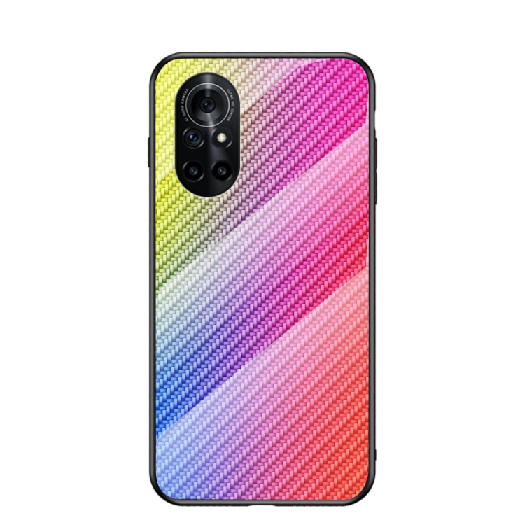 For Huawei nova 8 Gradient Carbon Fiber Texture TPU Border Tempered Glass Case(Colorful Fiber)
For Huawei nova 8 Gradient Carbon Fiber Texture TPU Border Tempered Glass Case(Colorful Fiber)