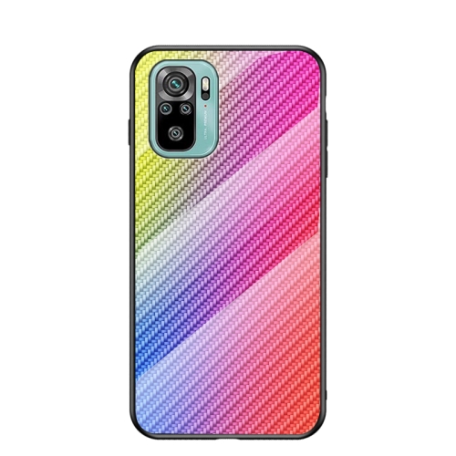 For Xiaomi Redmi Note 10 Gradient Carbon Fiber Texture TPU Border Tempered Glass Case(Colorful Fiber)
For Xiaomi Redmi Note 10 Gradient Carbon Fiber Texture TPU Border Tempered Glass Case(Colorful Fiber)