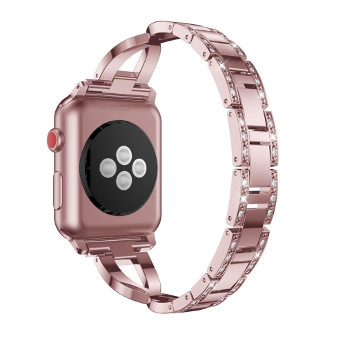 For Apple Watch Series 5 & 4 44mm / 3 & 2 & 1 42mm X-shaped Diamond Alloy Watchband(Rose Gold)
For Apple Watch Series 5 & 4 44mm / 3 & 2 & 1 42mm X-shaped Diamond Alloy Watchband(Rose Gold)