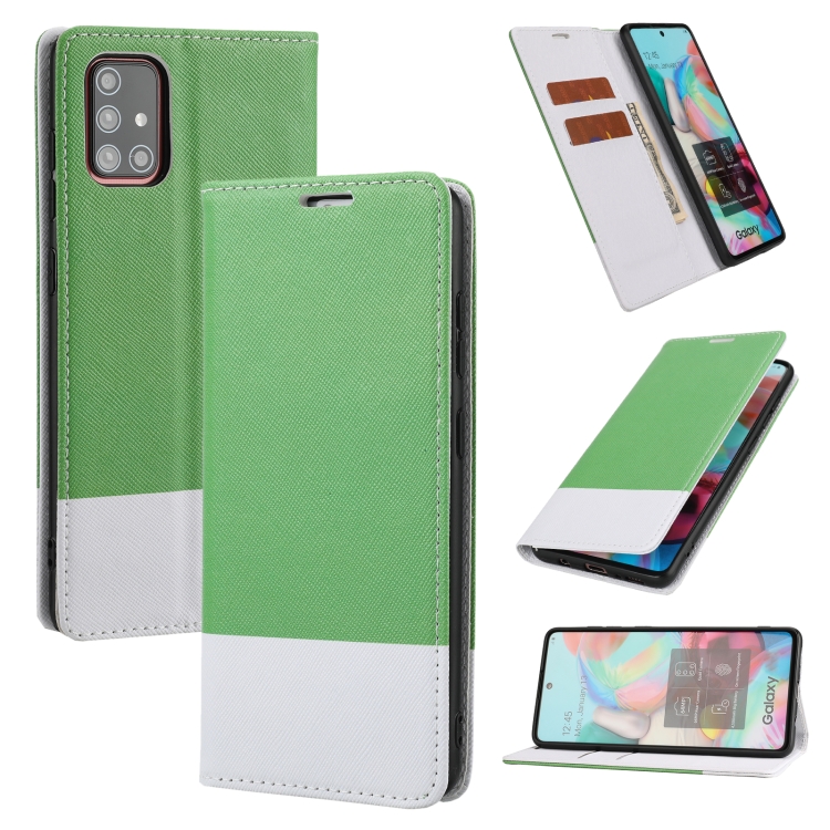 For Samsung Galaxy A51 Cross Texture Magnetic Horizontal Flip Leather Case with Card Slots & Holder & Wallet(Green)
For Samsung Galaxy A51 Cross Texture Magnetic Horizontal Flip Leather Case with Card Slots & Holder & Wallet(Green)