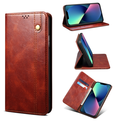 Simple Wax Crazy Horse Texture Horizontal Flip Leather Case with Card Slots & Wallet For iPhone 13(Brown)
Simple Wax Crazy Horse Texture Horizontal Flip Leather Case with Card Slots & Wallet For iPhone 13(Brown)
