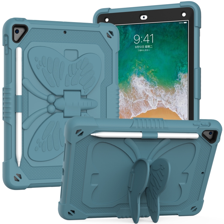 Pure Color PC + Silicone Anti-drop Protective Case with Butterfly Shape Holder & Pen Slot For iPad 9.7 2018 & 2017 / Pro 9.7 inch / Air 2 / 6(Dark Green)
Pure Color PC + Silicone Anti-drop Protective Case with Butterfly Shape Holder & Pen Slot For iPad 9.7 2018 & 2017 / Pro 9.7 inch / Air 2 / 6(Dark Green)