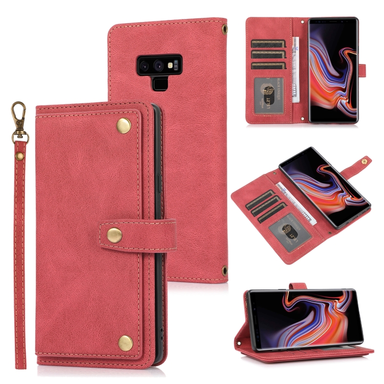 For Samsung Galaxy Note9 PU + TPU Horizontal Flip Leather Case with Holder & Card Slot & Wallet & Lanyard(Wine Red)
For Samsung Galaxy Note9 PU + TPU Horizontal Flip Leather Case with Holder & Card Slot & Wallet & Lanyard(Wine Red)