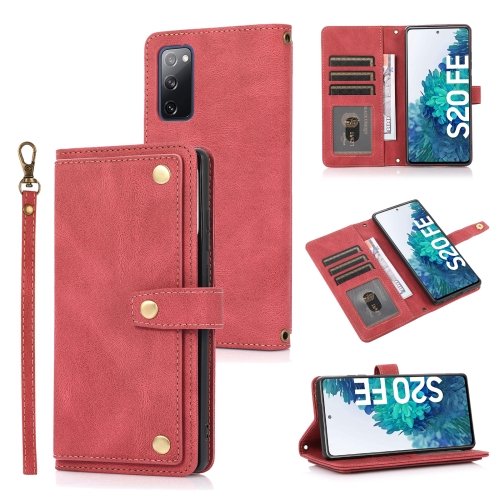 For Samsung Galaxy S20 FE PU + TPU Horizontal Flip Leather Case with Holder & Card Slot & Wallet & Lanyard(Wine Red)
For Samsung Galaxy S20 FE PU + TPU Horizontal Flip Leather Case with Holder & Card Slot & Wallet & Lanyard(Wine Red)