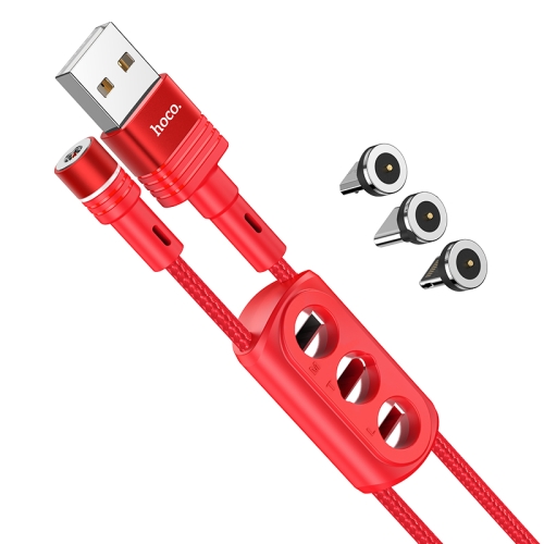 hoco U98 Sunway 3 in 1 Multi-functional Magnetic Charging Cable USB to 8 Pin + Micro USB + USB-C / Type-C Cable, Cable Length: 1.2m(Red)
hoco U98 Sunway 3 in 1 Multi-functional Magnetic Charging Cable USB to 8 Pin + Micro USB + USB-C / Type-C Cable, Cable Length: 1.2m(Red)