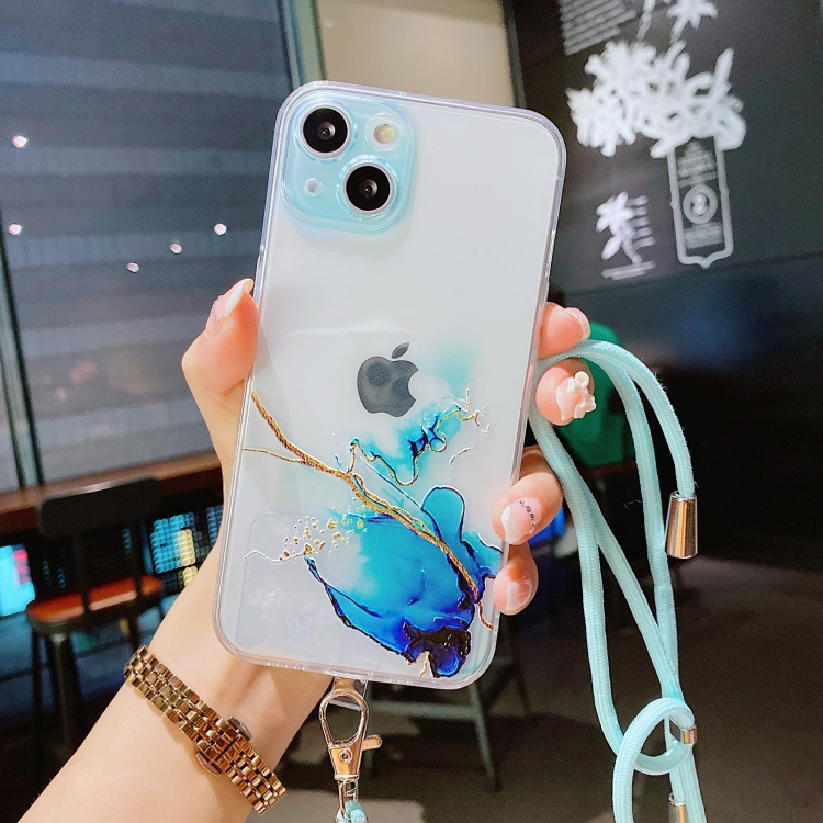 Hollow Marble Pattern TPU Precise Hole Protective Case with Neck Strap Rope For iPhone 13(Blue)
Hollow Marble Pattern TPU Precise Hole Protective Case with Neck Strap Rope For iPhone 13(Blue)