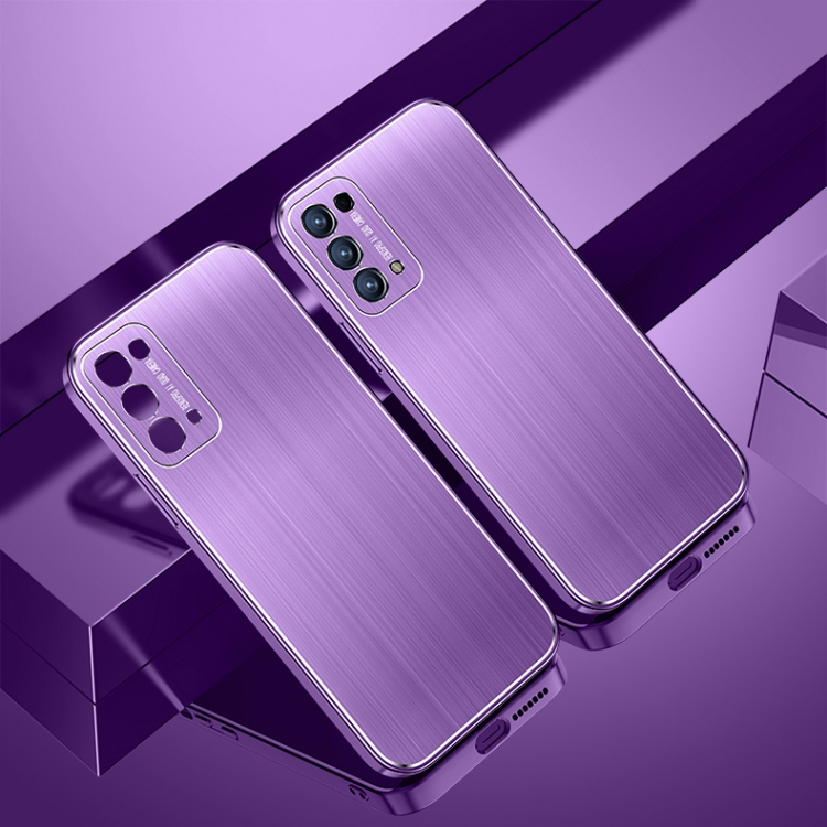 For OPPO Reno5 Pro Cool Sharp Series Aluminum Plate Brushed Lens All-inclusive Protective Case(Roland Purple)
For OPPO Reno5 Pro Cool Sharp Series Aluminum Plate Brushed Lens All-inclusive Protective Case(Roland Purple)