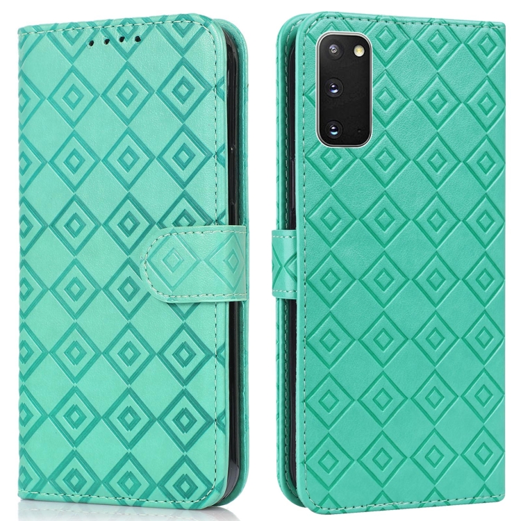For Samsung Galaxy S20+ Embossed Big Small Concentric Squares Pattern Horizontal Flip Leather Case with Card Slot & Holder & Wallet(Green)
For Samsung Galaxy S20+ Embossed Big Small Concentric Squares Pattern Horizontal Flip Leather Case with Card Slot & Holder & Wallet(Green)