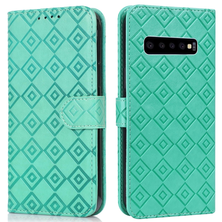 For Samsung Galaxy S10 Embossed Big Small Concentric Squares Pattern Horizontal Flip Leather Case with Card Slot & Holder & Wallet(Green)
For Samsung Galaxy S10 Embossed Big Small Concentric Squares Pattern Horizontal Flip Leather Case with Card Slot & Holder & Wallet(Green)